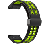 QuickFit 22MM 26MM Silicone Magnetic D Buckle Strap For Garmin Fenix 6XPro 5XPlus EPIX Gen2 TACTIX DELTA Bracelet Watchband