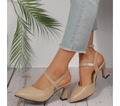 Soft Leather Solid Color Sandals Women 2024 Summer New Style Thick Heels with Baotou Fashion High-heeled Women's Shoes