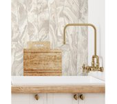 Muestra DIN A4 de Papel pintado vinílico lavable mármol piedra de ágata con relieve - Ionos Marble 681625 de GAULAN