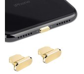 2PCS Metal Anti Dust Plug for IPhone 14 13 12 11 Pro Max XS 8 Plus IPad AirPods Series Lightning Port Cover Dock Plug Stopper
