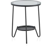 Mesa Auxiliar De Metal Con Tapa De Cristal El mejor complemento para tu hogar. Fijalo