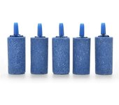 Piedras difusoras de aire, cilindros difusores de burbujas para acuarios, piedras difusoras de aire para bombas de aire, acuarios hidropónicos, color azul