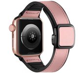 Silicone Strap For Apple Watch Ultra Band 46mm 49mm 44mm 45mm 42mm 41mm Leather Magnetic Bracelet For Apple IWatch 10 9 8 7 6 SE
