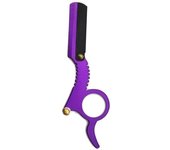 Traditional Straight Plated Stainless Steel Straight Edge Razo Folding Handle Razor Professional Men Razor with Easy Blads