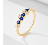 new minimalistic birthstone zircon trend the night sky Inspired twinkling stars Stackable cluster rings jewelry for women girls
