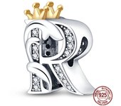 New in 26 A-Z Alphabet Beads 925 Sterling Silver Letter Charm Fits Original Pandora Charms Bracelet Silver Jewelry For Women