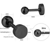 LUXUSTEEL 2 Pieces Punk Hoops Earrings For Men Black Stainless Steel Basic Geometric Ear Jewelry Gothic Hiphop Male Cool Earring