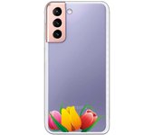 Funda compatible con Samsung Galaxy S21 - S30 (4G/5G) - Tulipanes