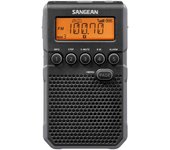 Sangean dt-800 negro radio digital bolsillo am fm con rds pantalla lcd batería recargable