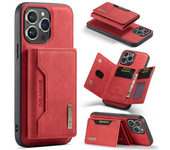 DG.MING 2 In 1 Detachable Magnetic Leather Case M2 for IPhone 15 15Pro 15ProMax 15 Plus  Wallet Cover Cards Holder Pocket