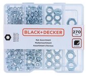 Black & Decker Surtido de Tuercas 270 Piezas