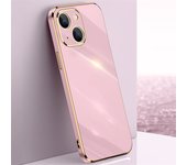 6D Electroplate Phone Case For iPhone 15 14 13 12 11 Pro Xs Max X XR 6 6s 7 8 Plus SE2020 Golden Plating Fundas Cover