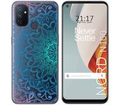Tumundosmartphone Funda Gel Transparente para Oneplus Nord N100 diseño Mandala Dibujos