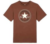 Camiseta de Manga Corta Converse Go-To All Star Patch Standard-Fit para hombre en color marron