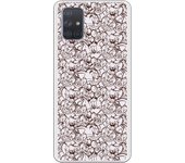 Funda original compatible con Samsung Galaxy A71 - T&J Patrón blanco y negro