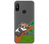 Tumundosmartphone Funda Gel Transparente para Xiaomi Redmi 6 Pro / Mi A2 Lite diseño Panda Dibujos