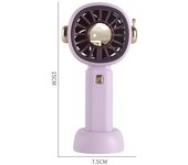 2 Unidades Mini Ventilador de Mano con soporte para móvil, con Batería Lition, Ventilador Personal Alimentado por USB, 3 Velocidades,Ventilador de Bolsillo Silencioso, Ventilador de mano ,aplicable para exteriores, escuela, trabajo, camping, enfriamie
