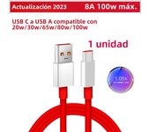PD 100W Supervooc Warp Charge Usb Type C Cable 100W Fast Charge One Plus 10T Nord CE 4 10 Ace 3 Pro Xiaomi Samsung Adapter Wire