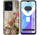 Funda Silicona para Vivo Y35 / Y22s diseño Madera 08 Dibujos