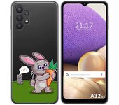 Tumundosmartphone Funda Gel Transparente para Samsung Galaxy A32 5G diseño Conejo Dibujos