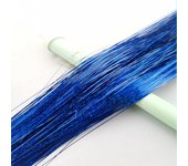 93/120cm Sparkle Synthetic Hair Extensions Tinsel Rainbow Colored Strands Girls Headwear Hairbinge Hair Laser False  Decor