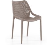 Silla BILL, apilable,  polipropileno tórtora