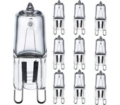 G9 Light Bulb 42W (44W) Dimmable Warm White 2800K, G9 Halogen Light Bulb for Indoor Lighting 230V G9 Capsule Bulbs, Pack of 10 [Energy Class G]