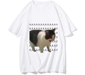 Funny Meme Sad Crying Cat Printed Women Men Casual T-Shirt Summer Harajuku T Shirts Casual Fashion Tees Clothes Short Sleeve