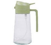 Botella dispensadora de Aceite de 16 onzas para Cocina, dispensador de Aceite de Oliva 2 en 1 y PULVERIZADOR DE AGUA, botella de Aceite de Oliva de 470 ml, PULVERIZADOR DE AGUA DE OLIVA