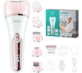 VGR Electric Women Epilator Female Shaver Leg Body Hair Removal Lip Chin Depilatory Lady Bikini Trimmer Facial Hair Remover