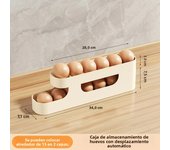 Organizador De Huevos Para Nevera Con Función De Conservación Almacenamiento Horizontal Para Puerta Lateral De La Nevera Y Contenedor De Huevos