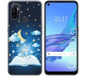 Tumundosmartphone Funda Gel Tpu para Oppo A53 / A53s diseño Libro Cuentos Dibujos