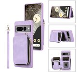 Classic Leather Luxury Phone Case  Zipper Wallet Protective Cover for Google Pixel 6A Pixel7 Pixel7A Pixel7PRO