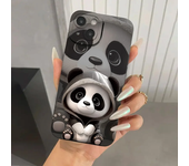 For iPhone 15 14 13 12 11 Pro Max Case Pupil Shadow Panda Painting Phone Covers For iPhone XS Max XR X 7 8 Plus 15 Silicone Case