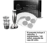 Stainless Steel Nespresso Reusable Coffee Capsule Coffee Tamper Refillable Cup Filter Nespresso Machines Maker Pod