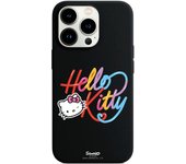Funda original compatible con iPhone 13 Pro Negro con un diseño de Hello Kitty Caligrafica