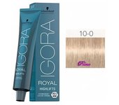 Tinte Igora Royal highlifts 10-0 Rubio Platino Natural 60 ml. Schwarzkopf