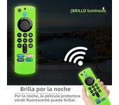 Silicone TV Remote Control Case Fit for Amazon ALEXA Voice Fire TV Stick 4K 3rd Generation Shockproof Anti-Slip Protector Cover