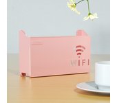 1pc Wireless Wifi Router Shelf Storage Box Wall Hanging ABS Plastic Organizer Box Cable Power Bracket Organizer Box Home Decor