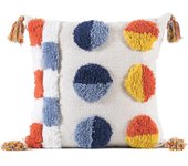 funda de almohada bohemia con borlas para sofá, coche, dormitorio, protector de almohada cuadrado de granja sin relleno de almohada