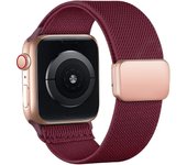 Magnetic Loop For Apple Watch Band 40mm 44mm 45mm 49mm 41mm 38mm Scrunchie Nylon bracelet iwatch ultra 2 Series 9 3 7 8 se strap