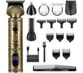 Recortadora de Barba Afeitadora Electrica Hombre Cortapelos Hombre Máquina de Cortar Pelo Hombre Recortador Nariz Orejas y Cejas Corporal Cortadoras de Facial 7 en 1 para Papá