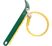 Llave de correa para filtro de aceite, llave de correa de goma multifunción de 8 pulgadas, llave de trinquete, abridor de botellas, herramienta manual de tubos ajustables (amarillo)