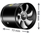 4''6''8'' Pipe Exhaust Fan Air Ventilator Metal Pipe Ventilation Exhaust Fan Mini Extractor Bathroom Toilet Wall Fan Duct Fan