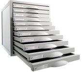 Módulo archisystem de 11 cajones 356x316x362 mm gris archivo 2000