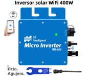 400W On Grid Mini Solar Inverter MPPT WiFi Pure Sine Wave 110V 220V Micro Inverter 22-50Vdc For Residential Solar Panel System