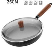 Frying Pan Wok Pan Non-Stick Pan 30/24/26/28cm with cover Household Induction Gas Stove Universal Pot Cooking Steak Pancake Pan
