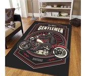 Vintage Classic Motorcycle Garage 3D Printed Carpet Living Room Retro Race Car Large Rug Home Decor Bedroom Non-Slip Floor Mat