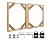 2 Set DIY Solid Wood Canvas Frame Kit, 16X20 Inch Canvas Frame Stretcher Bars Wood for Oil Paintings, Prints and Posters