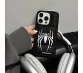 Red Spider Puffer Phone Case Man Black and White 3D Shockproof Phone Covers for iPhone 16 15 14 13 12 11 Pro Max Case for Sons